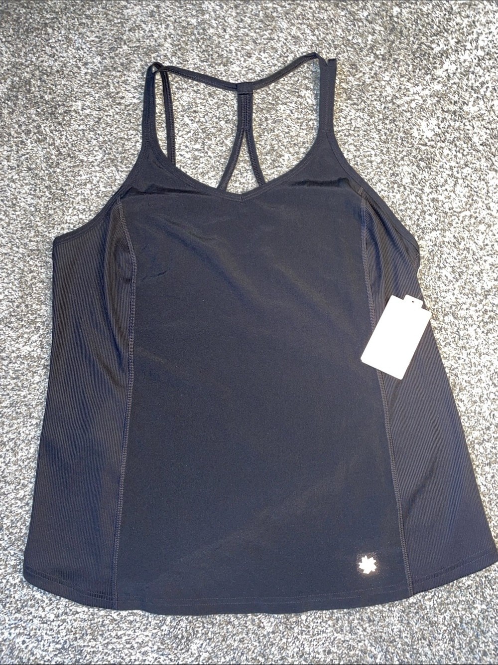 NWT TEK GEAR Black Workout Tank.  Size Large.